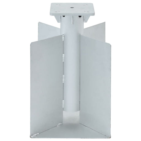 Vidaxx parasolfod til nedgravet 27,5x27,5x45 cm stål sølvfarve