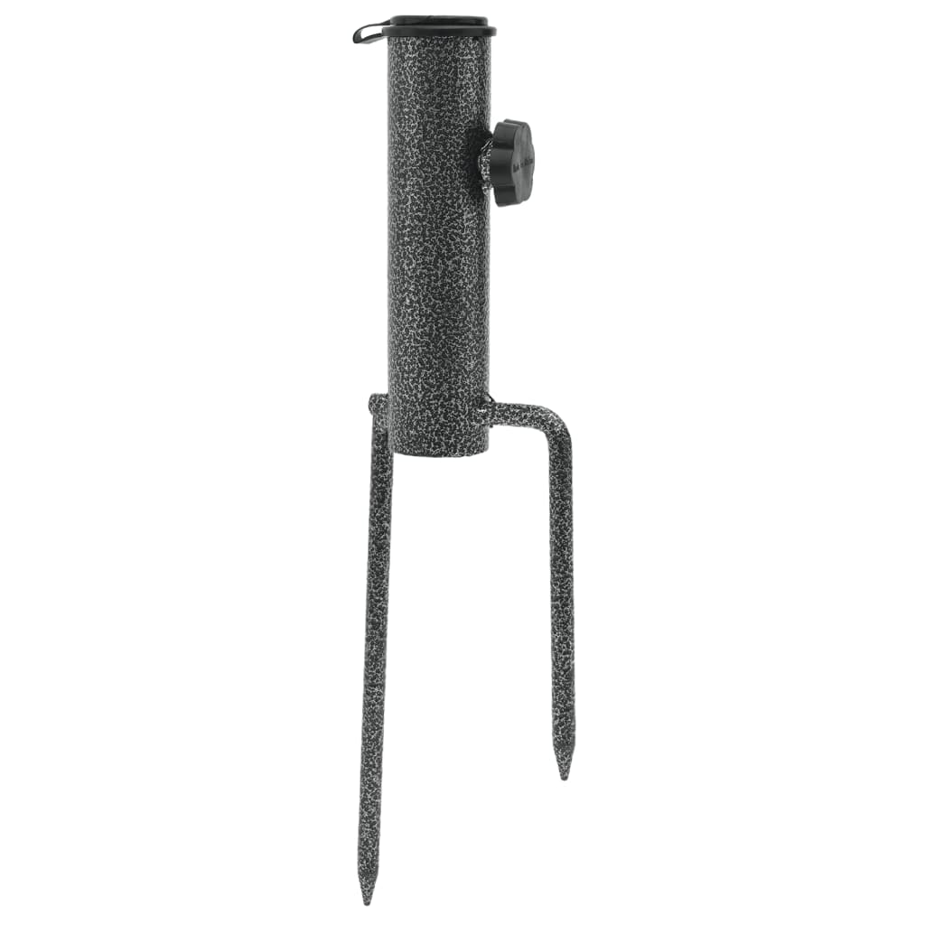 Vidaxx parasolstativer med stifter 2 stk 9x35 cm galvaniseret stål