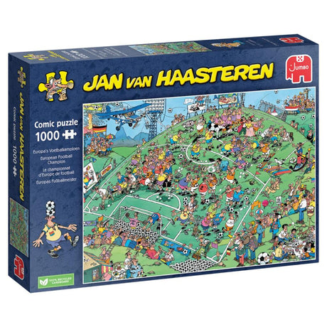 Jumbopuslespil Jan van Haasteren Europas fodboldmester 1000 brikker