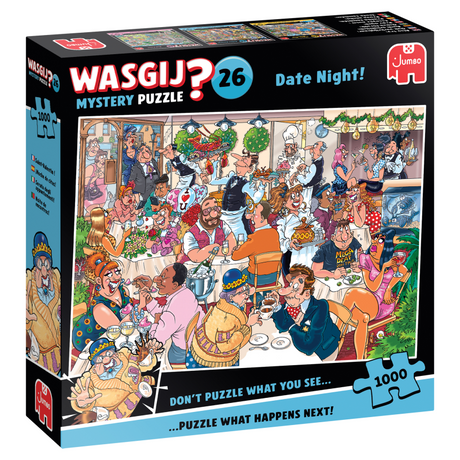 Jumbo wasgij mystery 26 puslespil - date night!, 1000 stk.