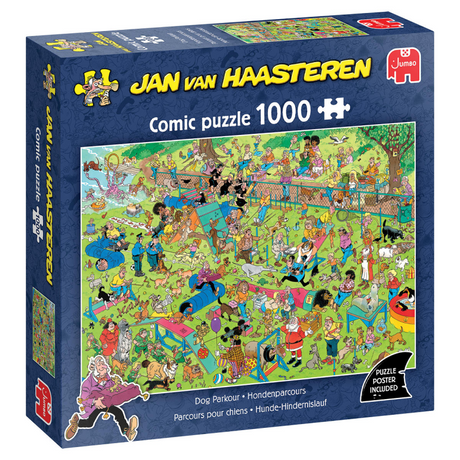 Jumbo Jan van Haasteren puslespil - hundekursus, 1000 stk.