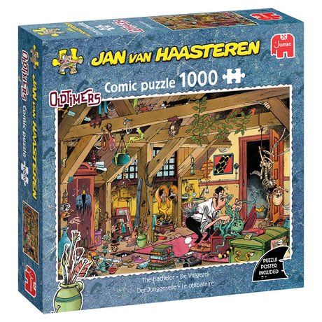 Jumbo Jan van Haasteren puslespil - veteranbiler ungkarlen, 1000 stk.