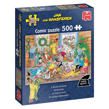 Jumbopuslespil 500 brikker julepuslespil jvh Juleuro.