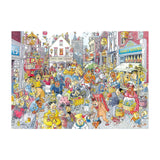 Jumbo wasgij retro destiny 10 - chaos in de winkelstraat! - 1000 stukjes puzzel - legpuzzel voor volwassenen