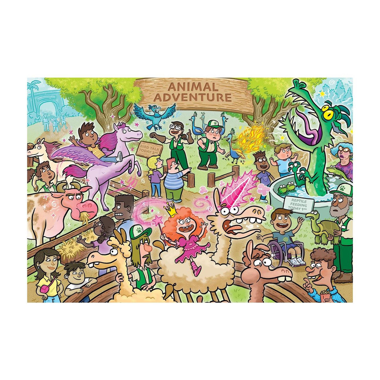 Jumbo wasgij junior - betoverde beestenboel! - 240 stukjes - legpuzzel voor kinderen