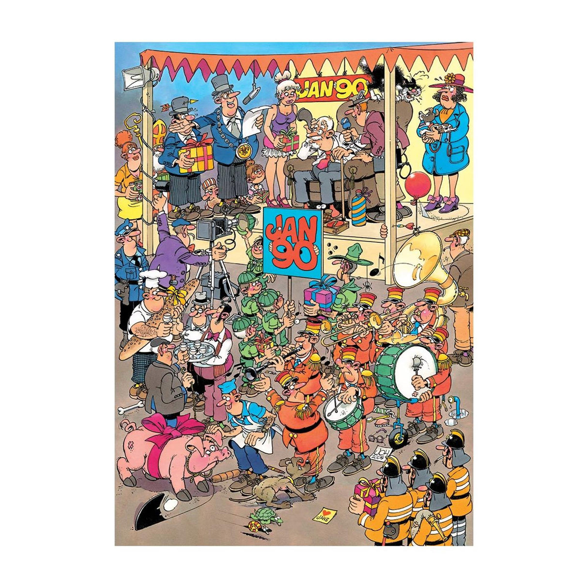 Jumbo jan van haasteren puzzel fijne 90ste 500 stukjes