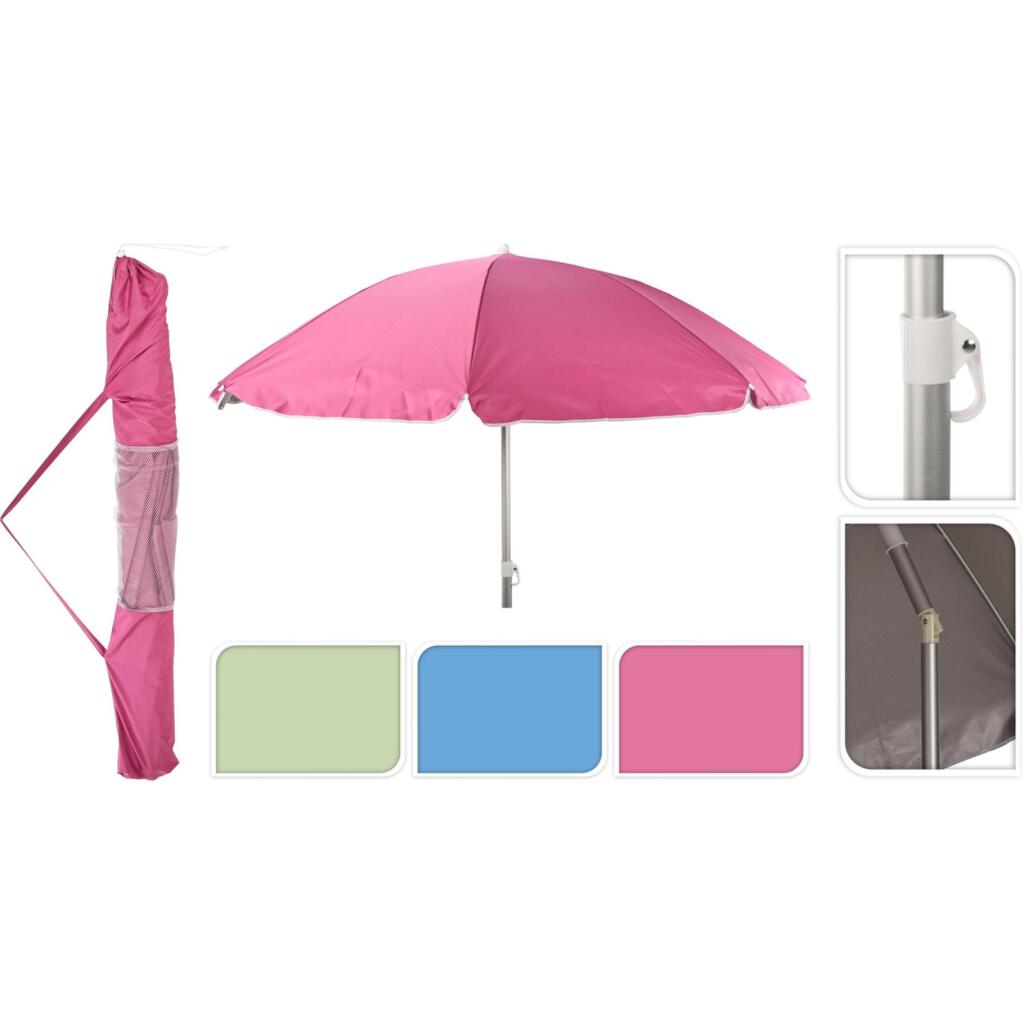 Andre mærker strandparasol 200 cm assorteret