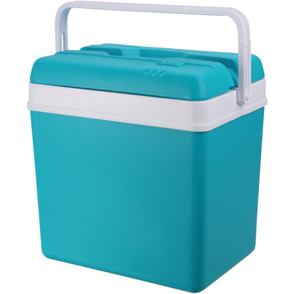 Excellent houseware koelbox 24l 24x34x32 cm turquoise wit