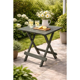 Pro garden campingtafel 50x43x43 saliegroen kunststof