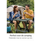 Pro garden campingtafel 50x43x43 saliegroen kunststof
