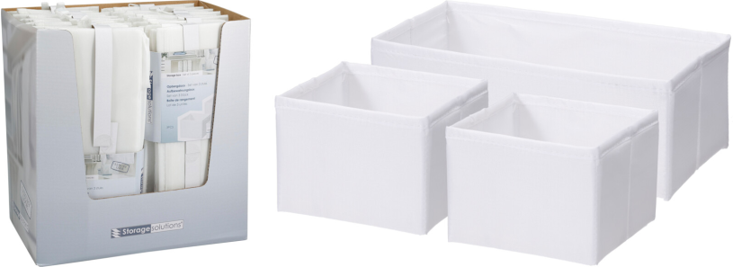 Organiser set 3 manden - wit