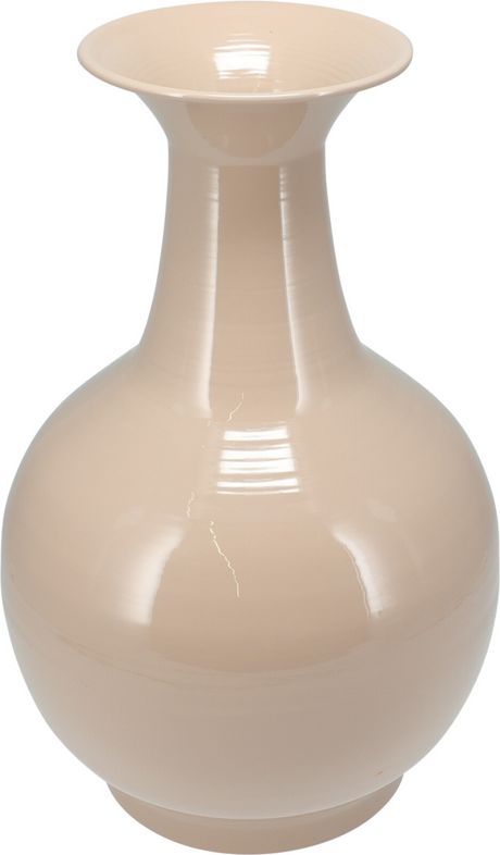 Vaas zink shiny sand 38cm