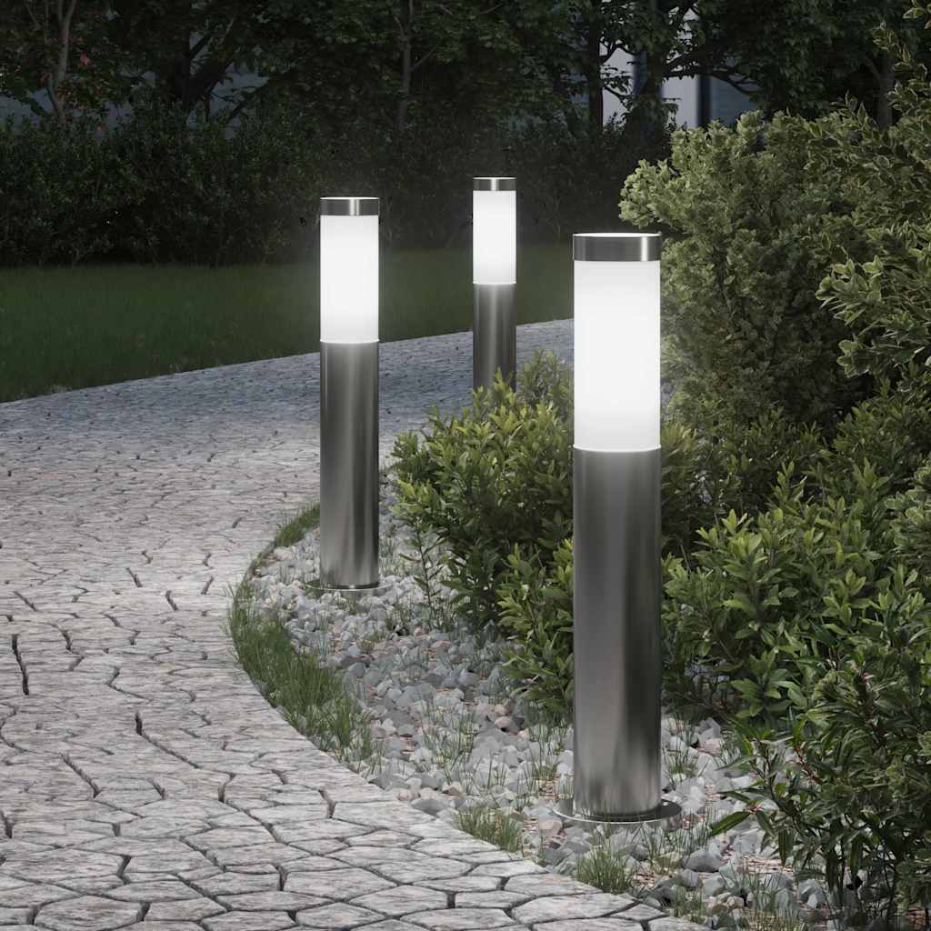 Vidaxx pullertbelysning 3 stk 50 cm rustfrit stål IP44