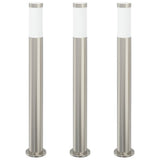 Vidaxx pullertbelysning 3 stk 80 cm rustfrit stål IP44