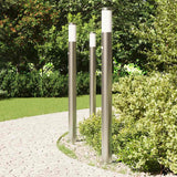 VidaXL pullertbelysning med sensor 3 stk 110 cm rustfrit stål IP44