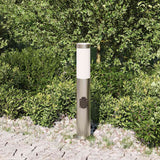 Vidaxl pullertlys med fatning 50 cm rustfrit stål IP44