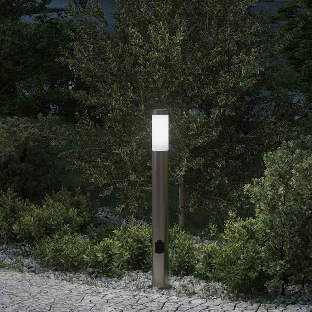 Vidaxl pullertlygte med fatning 80 cm rustfrit stål IP44