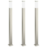 Vidaxx pullertbelysning 3 stk 110 cm rustfrit stål IP44