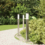 VidaXL pullertbelysning med sensor 3 stk 80 cm rustfrit stål IP44
