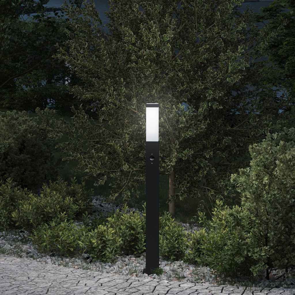 Vidaxx pullertbelysning med sensor 80 cm sort IP44