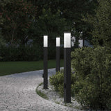 Vidaxx pullertbelysning med fatning 3 stk 80 cm sort IP44