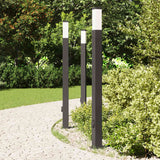 Vidaxx pullertbelysning med fatning 3 stk 110 cm sort IP44