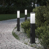 Vidaxx pullertbelysning med sensor og fatning 3 stk 50 cm sort IP44