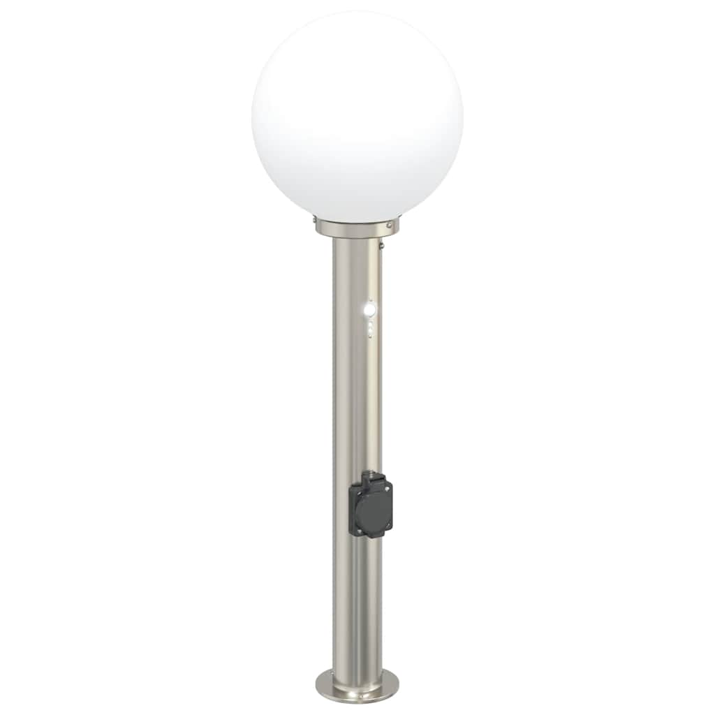 Vidaxl pullertlys med sensor og fatning 80 cm rustfrit stål IP44