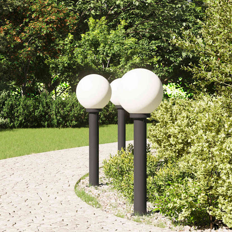 VidaXL pullertbelysning 3 stk 80 cm sort IP44