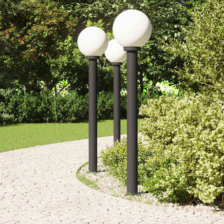 VidaXL pullertbelysning 3 stk 120 cm sort IP44