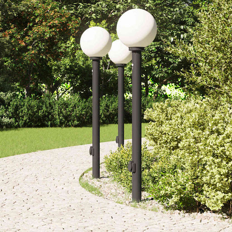 Vidaxx pullertbelysning med sensor og fatning 3 stk 120 cm sort IP44