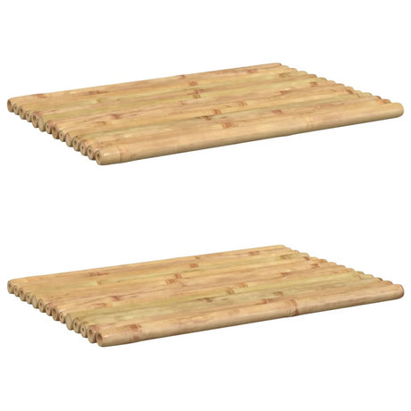 VidaXL bademåtter 2 stk 50x35 cm bambus