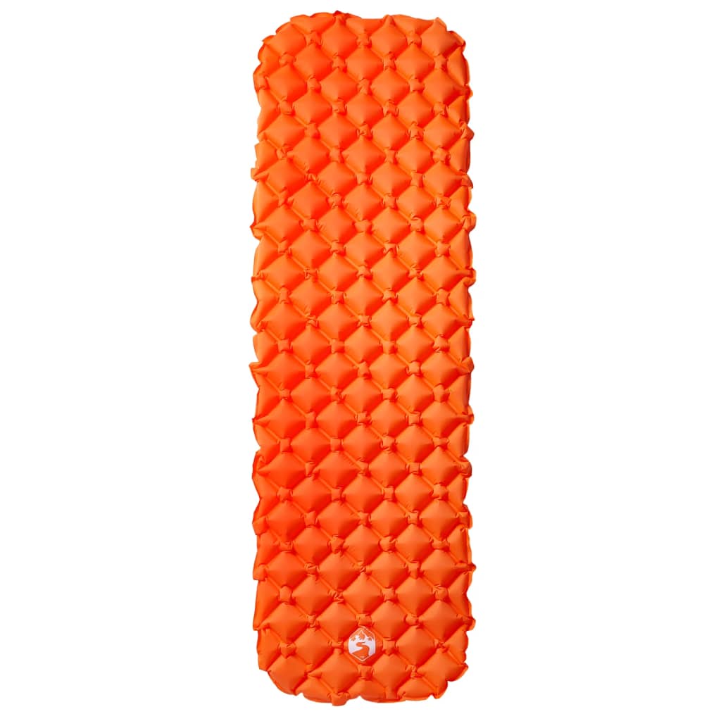 Vidaxx oppustelig campingmadras 190x58x6 cm 1-personers orange