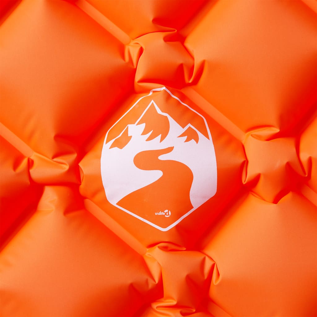 Vidaxx oppustelig campingmadras 190x58x6 cm 1-personers orange