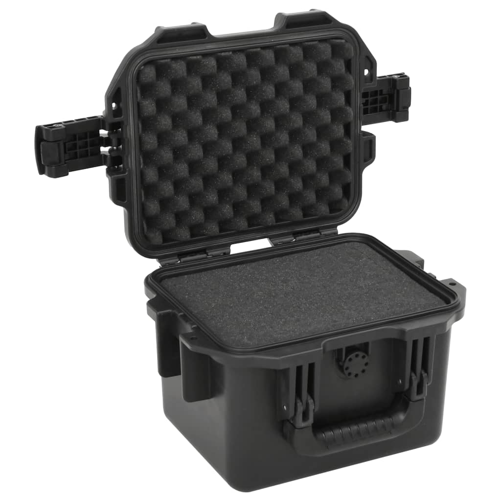 VidaXL flightcase bærbar 30x24,5x20 cm pp sort