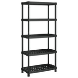 Vidaxx opbevaringsstativ 5-lags 93,5x45,5x194,5 cm polypropylen sort