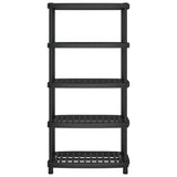 Vidaxx opbevaringsstativ 5-lags 93,5x45,5x194,5 cm polypropylen sort