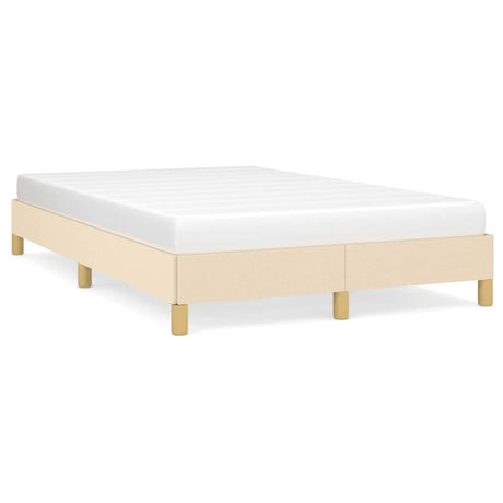 Vidaxl bedframe zonder matras 120x190 cm stof crèmekleurig