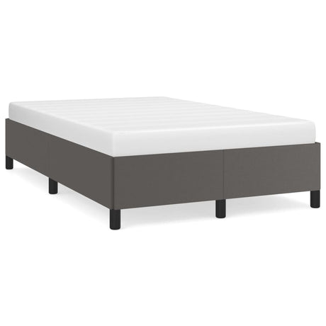 Vidaxl bedframe zonder matras 120x190 cm kunstleer grijs