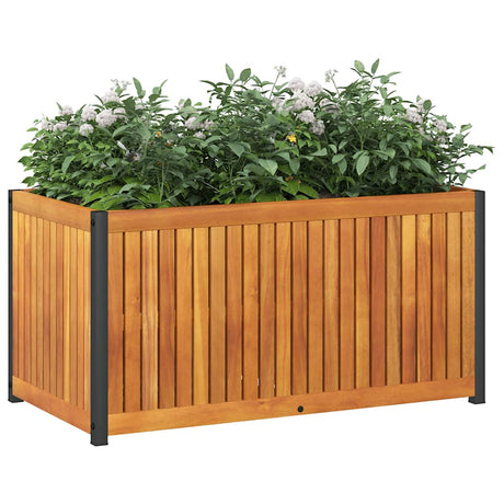 Vidaxx plantekasse 85x45x44 cm massivt akacietræ og stål