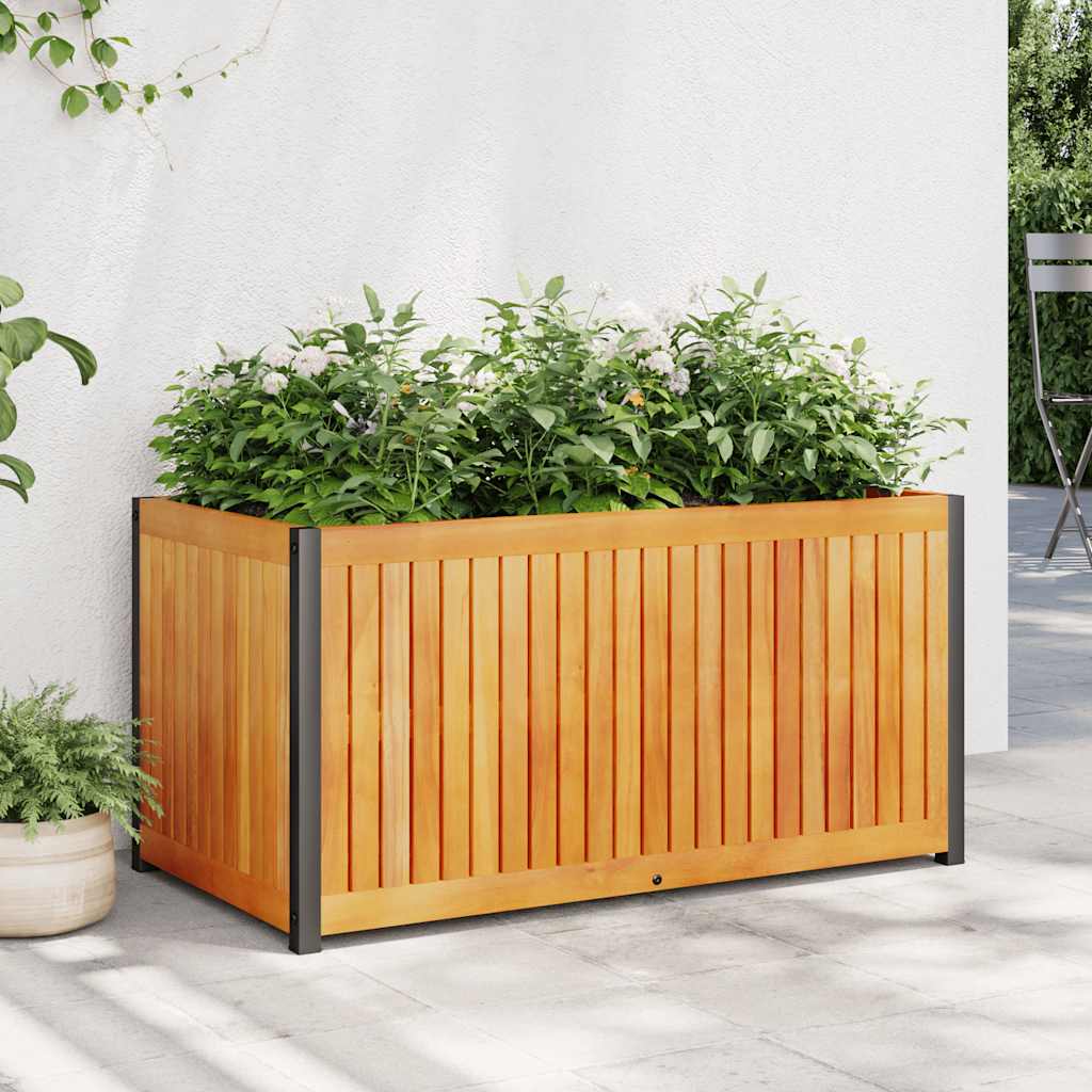 Vidaxx plantekasse 85x45x44 cm massivt akacietræ og stål
