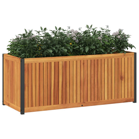 Vidaxx plantekasse 110x45x44 cm massivt akacietræ og stål