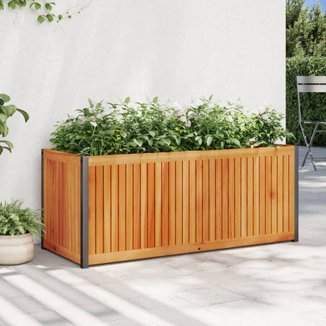 Vidaxx plantekasse 110x45x44 cm massivt akacietræ og stål