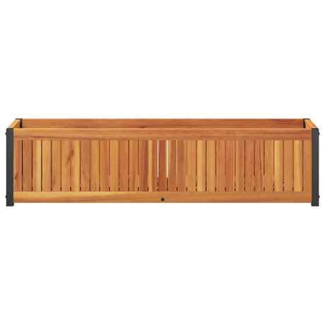 Vidaxx plantekasse 110x30x27,5 cm massivt akacietræ og stål