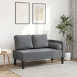 Vidaxl chaise longue met kussens fluweel donkergrijs