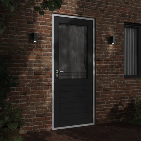 VidaXL udendørs væglamper 2 stk støbt aluminium sort