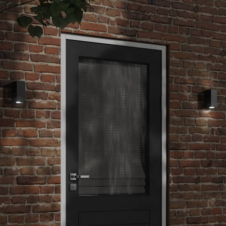 VidaXL udendørs væglamper 2 stk støbt aluminium sort