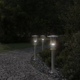 Vidaxx udendørs gulvlampe 60 cm rustfrit stål sølvfarvet