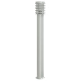 VidaXL udendørs gulvlampe 110 cm rustfrit stål sølvfarvet