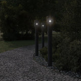 Vidaxx udendørs gulvlamper 3 stk fatning 110 cm rustfri stål sort